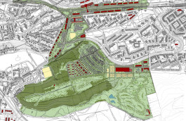 URBANISTICKÁ STUDIE MČ PRAHA 14-ÚZEMÍ STŘED - SITUACE 6000 | KAAMA