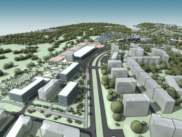 URBANISTICKÁ STUDIE MČ PRAHA 14-ÚZEMÍ STŘED - cerny most stred 001 View090000 | KAAMA