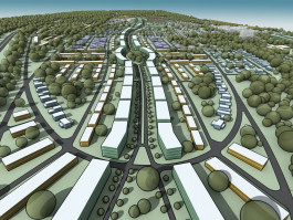 URBANISTICKÁ STUDIE MČ PRAHA 14-ÚZEMÍ SEVER - cerny most 001 View090000 | KAAMA