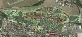 URBANISTICKÁ STUDIE MČ PRAHA 14-ÚZEMÍ SEVER - cerny most SITUACE ORTOFOTOMAPA 1 | KAAMA